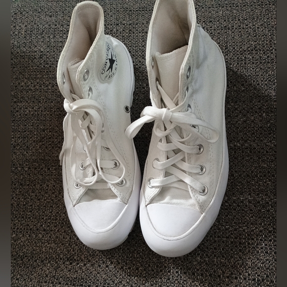 Converse All Star White High-Tops - Picture 1 of 4